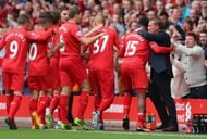 Brendan Rogers joins the celebrations